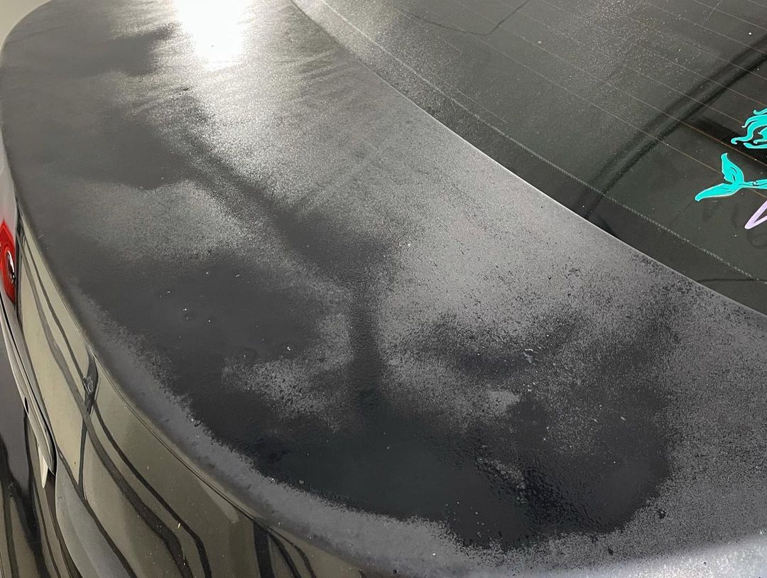 Oxidized paint before paint correction